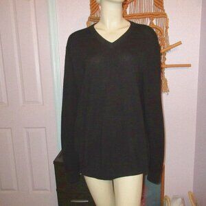 Daniel Bishop Mens Cashmere Sweater Size XL Pullover V-Neck Old Money Minimalist